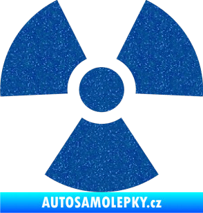Samolepka Radioactive 001 radiace Ultra Metalic modrá