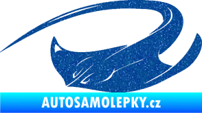 Samolepka Rejnok 002 levá Ultra Metalic modrá