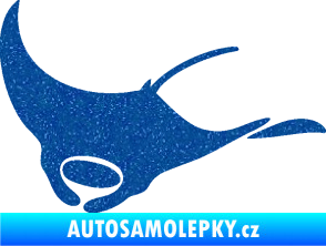 Samolepka Rejnok 003  levá manta Ultra Metalic modrá
