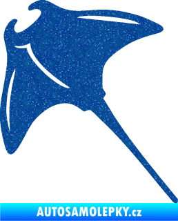 Samolepka Rejnok 004  levá manta Ultra Metalic modrá