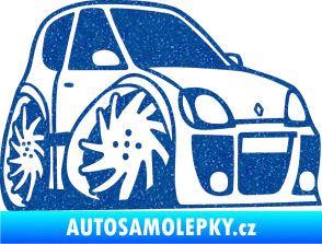 Samolepka Renault Clio sport karikatura pravá Ultra Metalic modrá