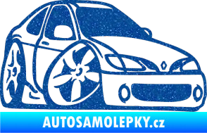 Samolepka Renault Megane karikatura pravá Ultra Metalic modrá