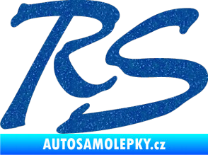 Samolepka RS nápis 002 Ultra Metalic modrá