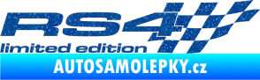 Samolepka RS4 limited edition pravá Ultra Metalic modrá