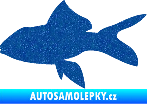 Samolepka Ryba 002 levá Ultra Metalic modrá