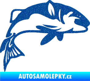 Samolepka Ryba 010 pravá Ultra Metalic modrá