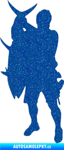 Samolepka Rybář 003 levá Ultra Metalic modrá