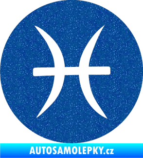 Samolepka Ryby 001 - horoskop Ultra Metalic modrá
