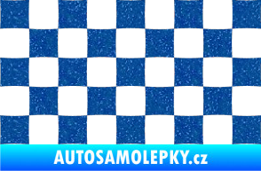 Samolepka Šachovnice 002 Ultra Metalic modrá