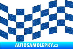 Samolepka Šachovnice 005 Ultra Metalic modrá