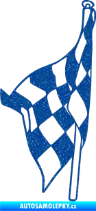 Samolepka Šachovnice 058 Ultra Metalic modrá