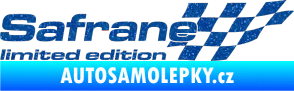 Samolepka Safrane limited edition pravá Ultra Metalic modrá