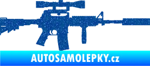 Samolepka Samopal 006 pravá Ultra Metalic modrá