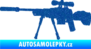 Samolepka Samopal 008 levá Ultra Metalic modrá