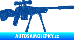Samolepka Samopal 008 pravá Ultra Metalic modrá