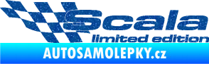Samolepka Scala limited edition levá Ultra Metalic modrá