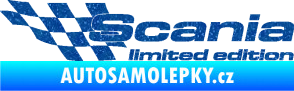 Samolepka Scania limited edition levá Ultra Metalic modrá