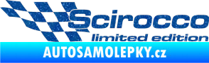 Samolepka Scirocco limited edition levá Ultra Metalic modrá