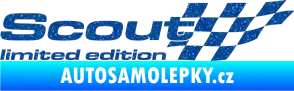Samolepka Scout limited edition pravá Ultra Metalic modrá