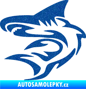 Samolepka Shark 002 levá Ultra Metalic modrá