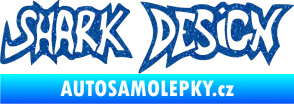 Samolepka Shark design Ultra Metalic modrá