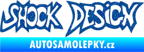 Samolepka Shock design Ultra Metalic modrá
