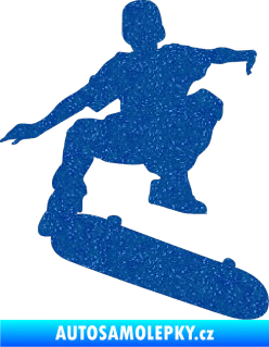 Samolepka Skateboard 004 pravá Ultra Metalic modrá