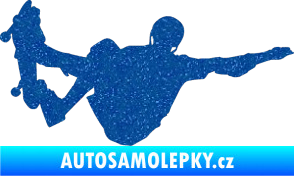 Samolepka Skateboard 007 pravá Ultra Metalic modrá