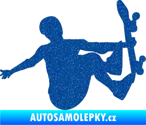 Samolepka Skateboard 008 pravá Ultra Metalic modrá