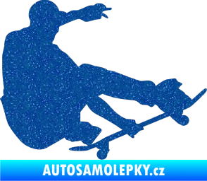 Samolepka Skateboard 009 pravá Ultra Metalic modrá