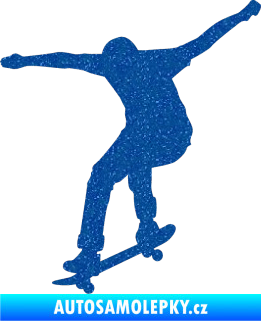 Samolepka Skateboard 011 levá Ultra Metalic modrá