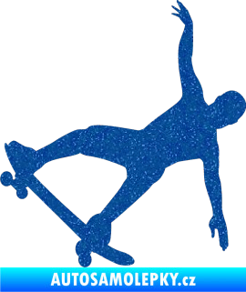 Samolepka Skateboard 013 levá Ultra Metalic modrá