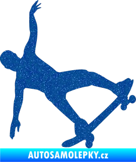 Samolepka Skateboard 013 pravá Ultra Metalic modrá