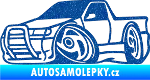 Samolepka Škoda Felicia korba karikatura levá Ultra Metalic modrá