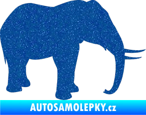 Samolepka Slon 019 pravá Ultra Metalic modrá