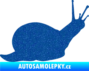 Samolepka Šnek 002 pravá Ultra Metalic modrá