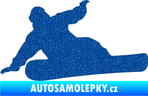 Samolepka Snowboard 001 levá Ultra Metalic modrá