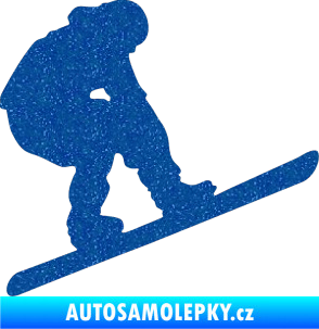 Samolepka Snowboard 002 pravá Ultra Metalic modrá
