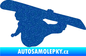 Samolepka Snowboard 007 levá Ultra Metalic modrá