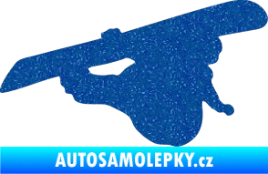 Samolepka Snowboard 007 pravá Ultra Metalic modrá