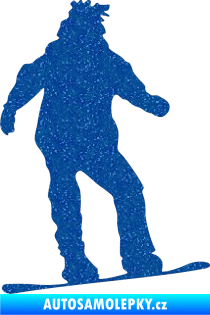 Samolepka Snowboard 008 levá Ultra Metalic modrá