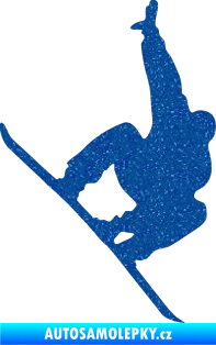 Samolepka Snowboard 009 pravá Ultra Metalic modrá