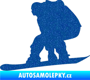 Samolepka Snowboard 010 levá Ultra Metalic modrá