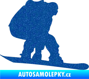 Samolepka Snowboard 010 pravá Ultra Metalic modrá