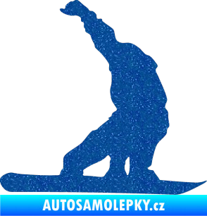 Samolepka Snowboard 011 pravá Ultra Metalic modrá