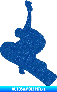 Samolepka Snowboard 012 levá Ultra Metalic modrá