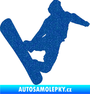 Samolepka Snowboard 020 pravá Ultra Metalic modrá