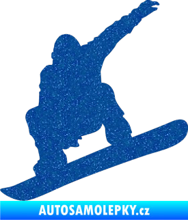 Samolepka Snowboard 021 levá Ultra Metalic modrá