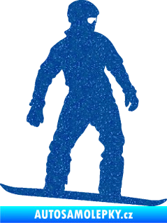 Samolepka Snowboard 024 pravá Ultra Metalic modrá