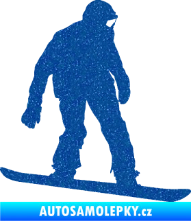 Samolepka Snowboard 027 pravá Ultra Metalic modrá